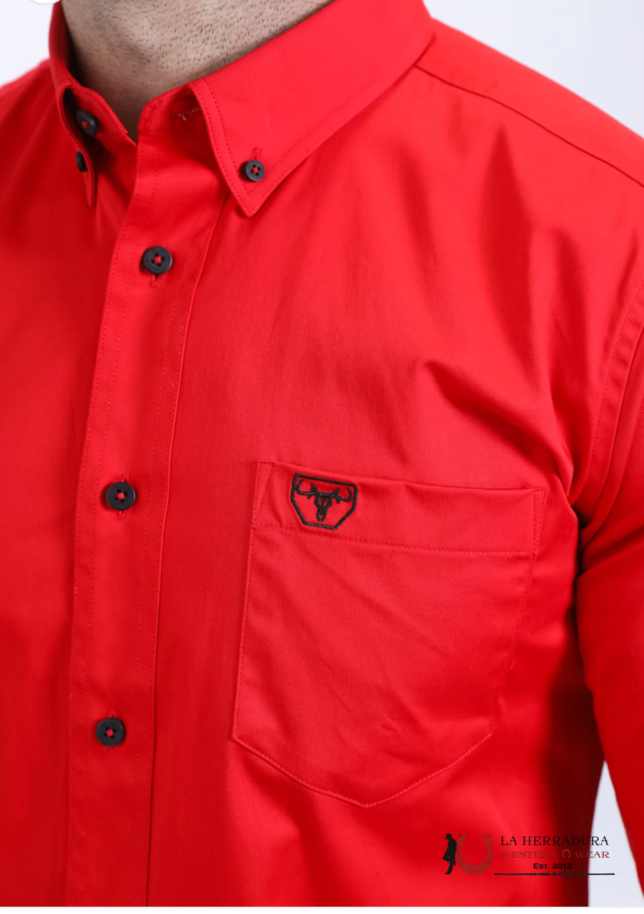 Platini Red Long Sleeve Shirt ROPA HOMBRES