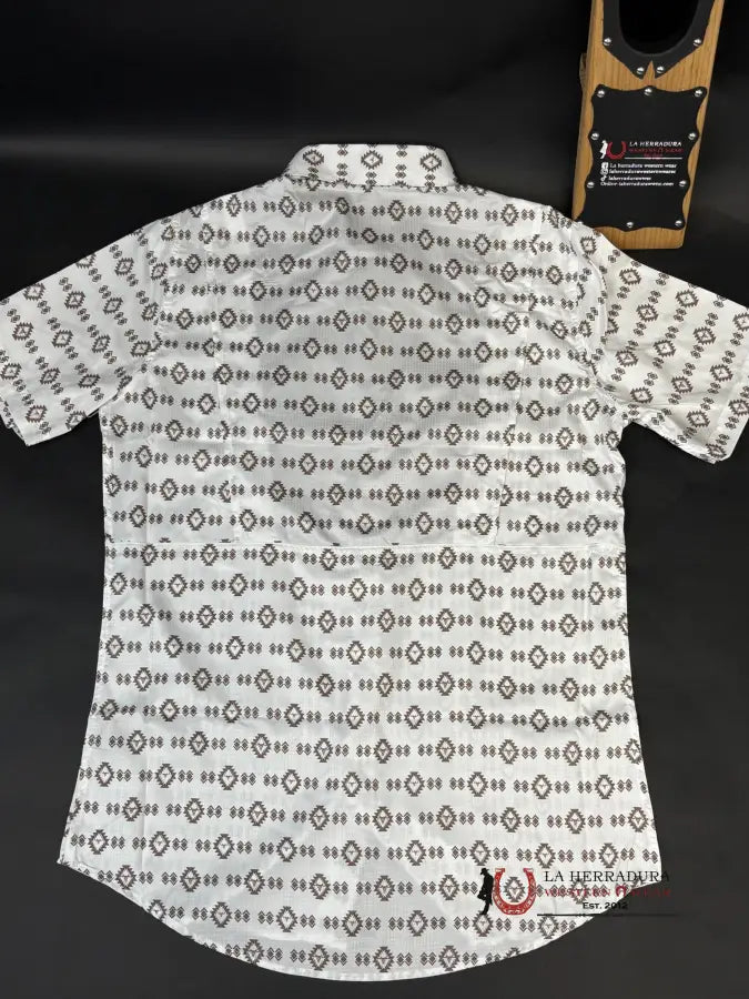 Platini White Aztec With Brown 10610 Ropa Hombres