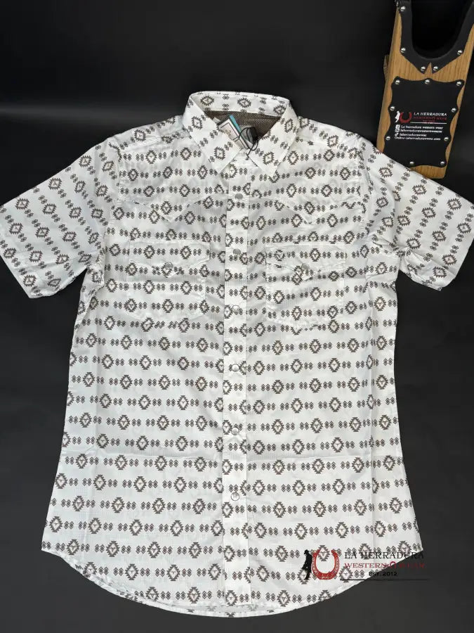 Platini White Aztec With Brown 10610 Ropa Hombres