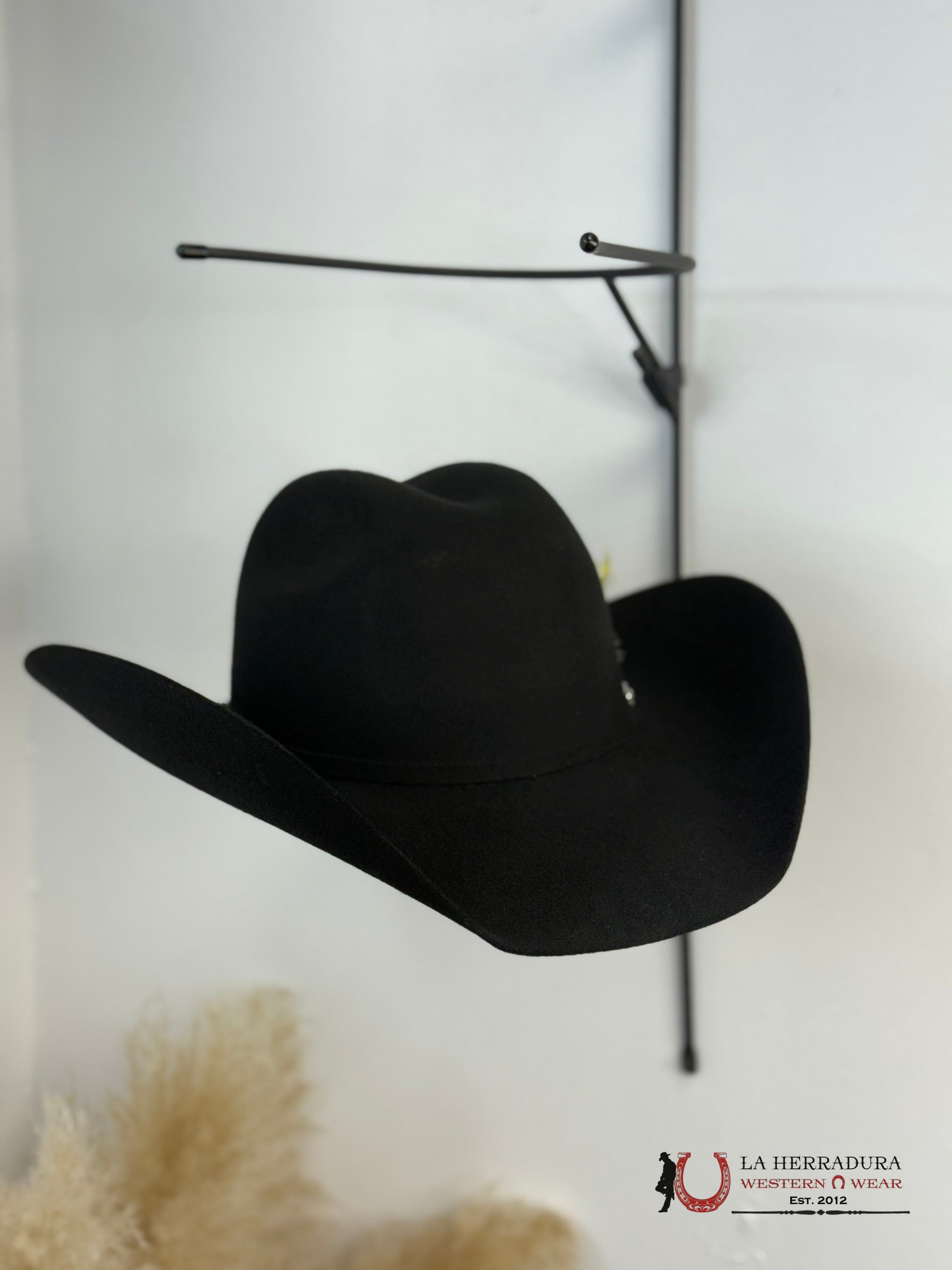 POTRERO BLACK FELT HAT 30X GARAÑON MALBORO TEJANA