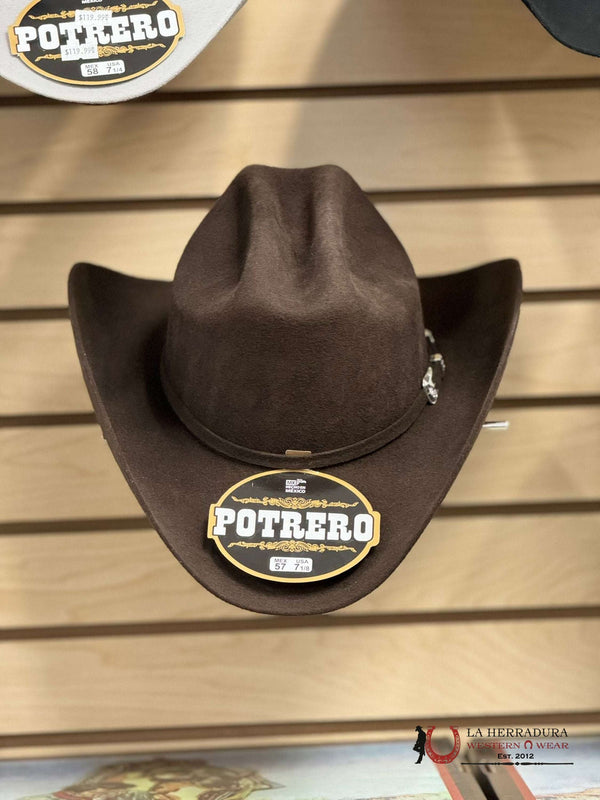 SOMBRERO DE FIELTRO POTRERO 30X CHOCOLATE SINALOA