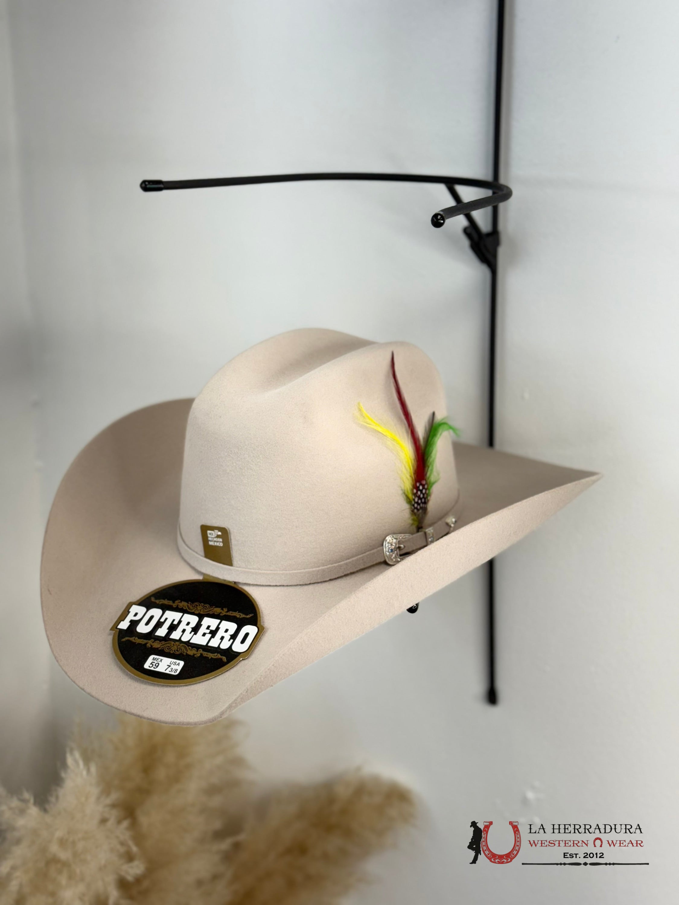 POTRERO SILVER BELLY FELT HAT 30X GARAÑON MALBORO TEJANA