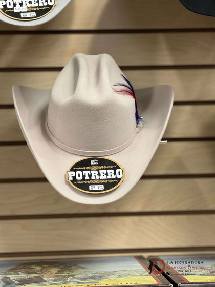 SOMBRERO DE FIELTRO POTRERO SILVER BELLY 30X SINALOA