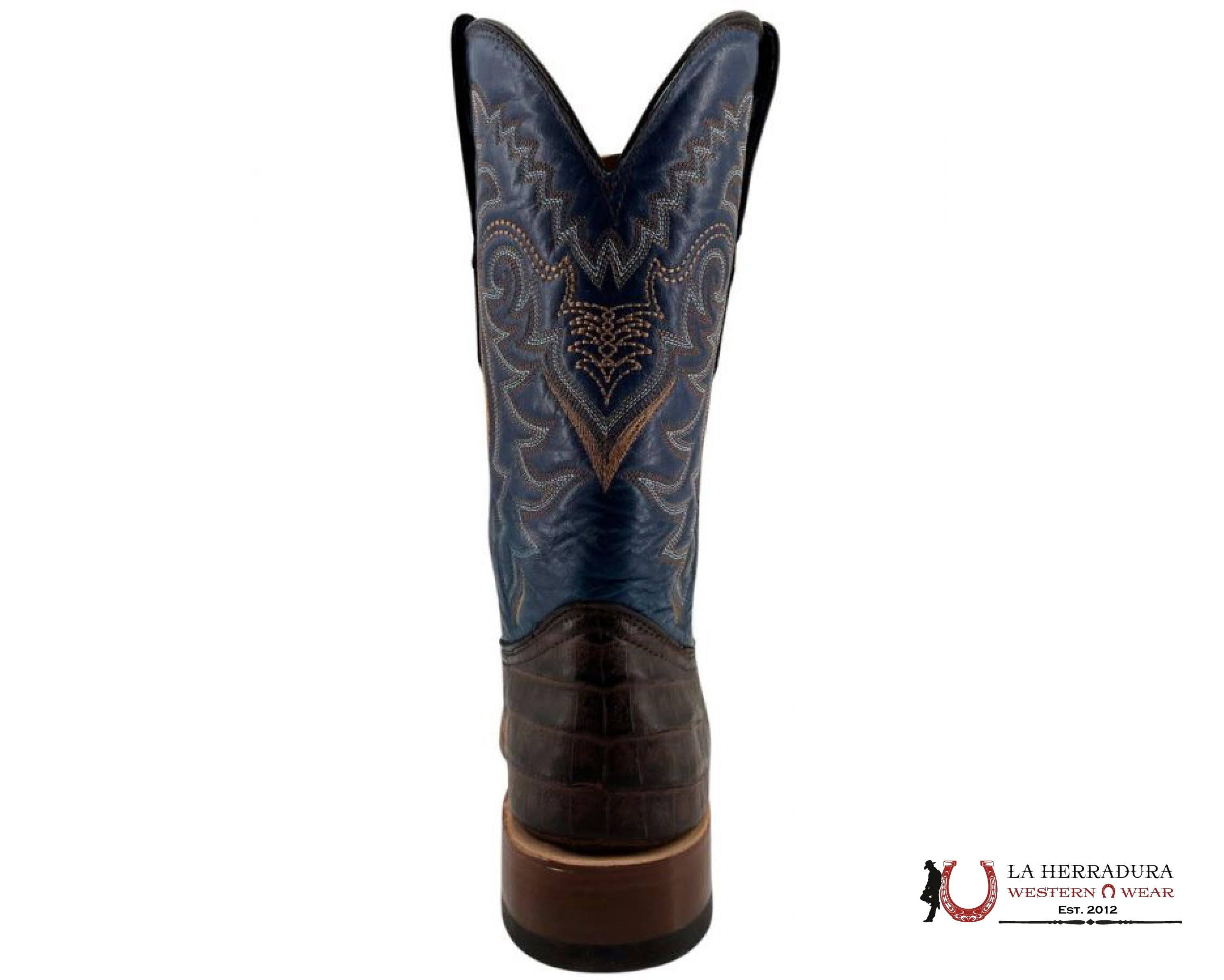 PRINT CAIMAN BELLY BROWN BLUE VOLCANO TOP- TM207029 BOTAS HOMBRES