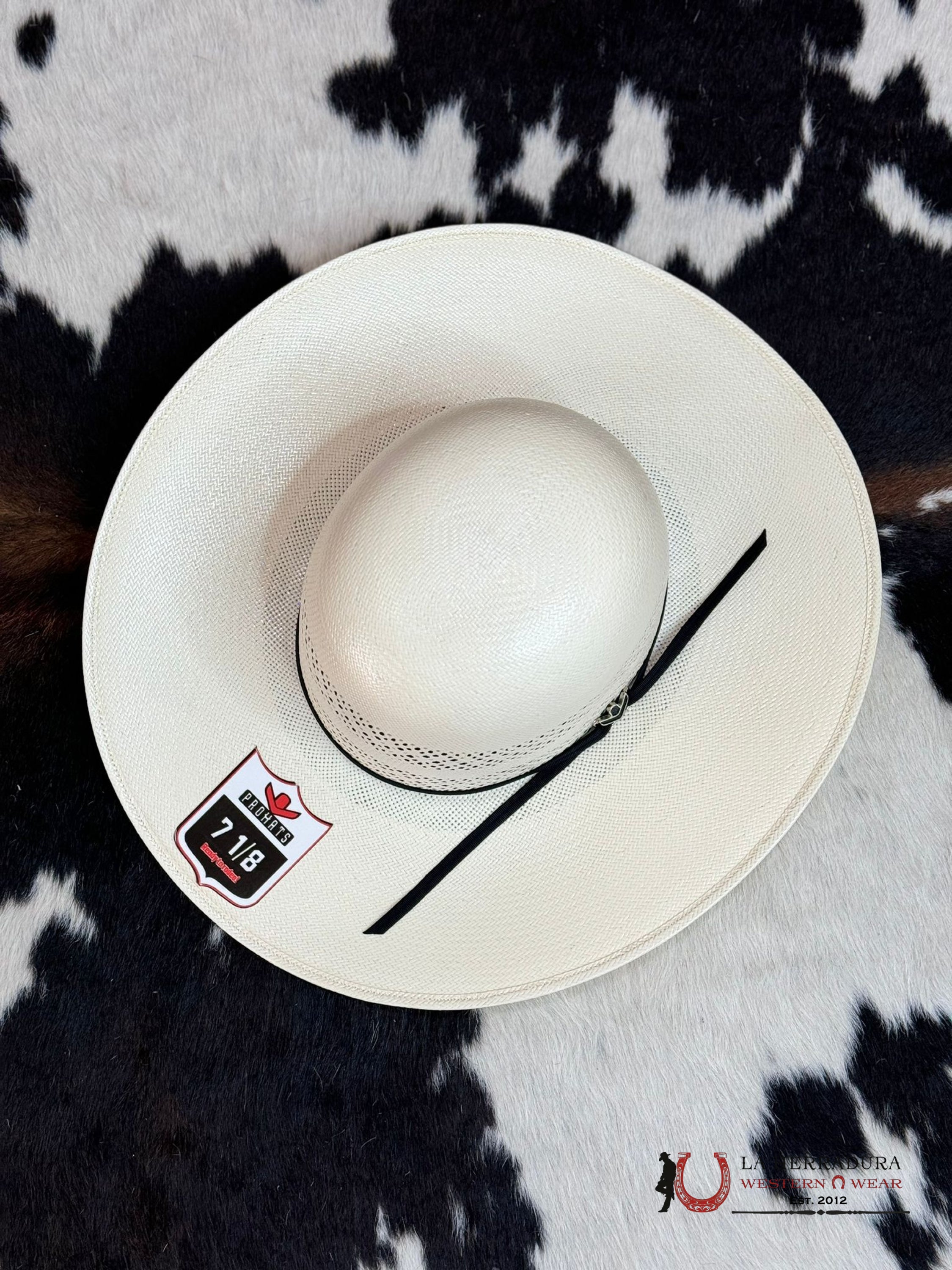 Mens Pro Hats Straw Hat Open Crown Style 2 Tejana