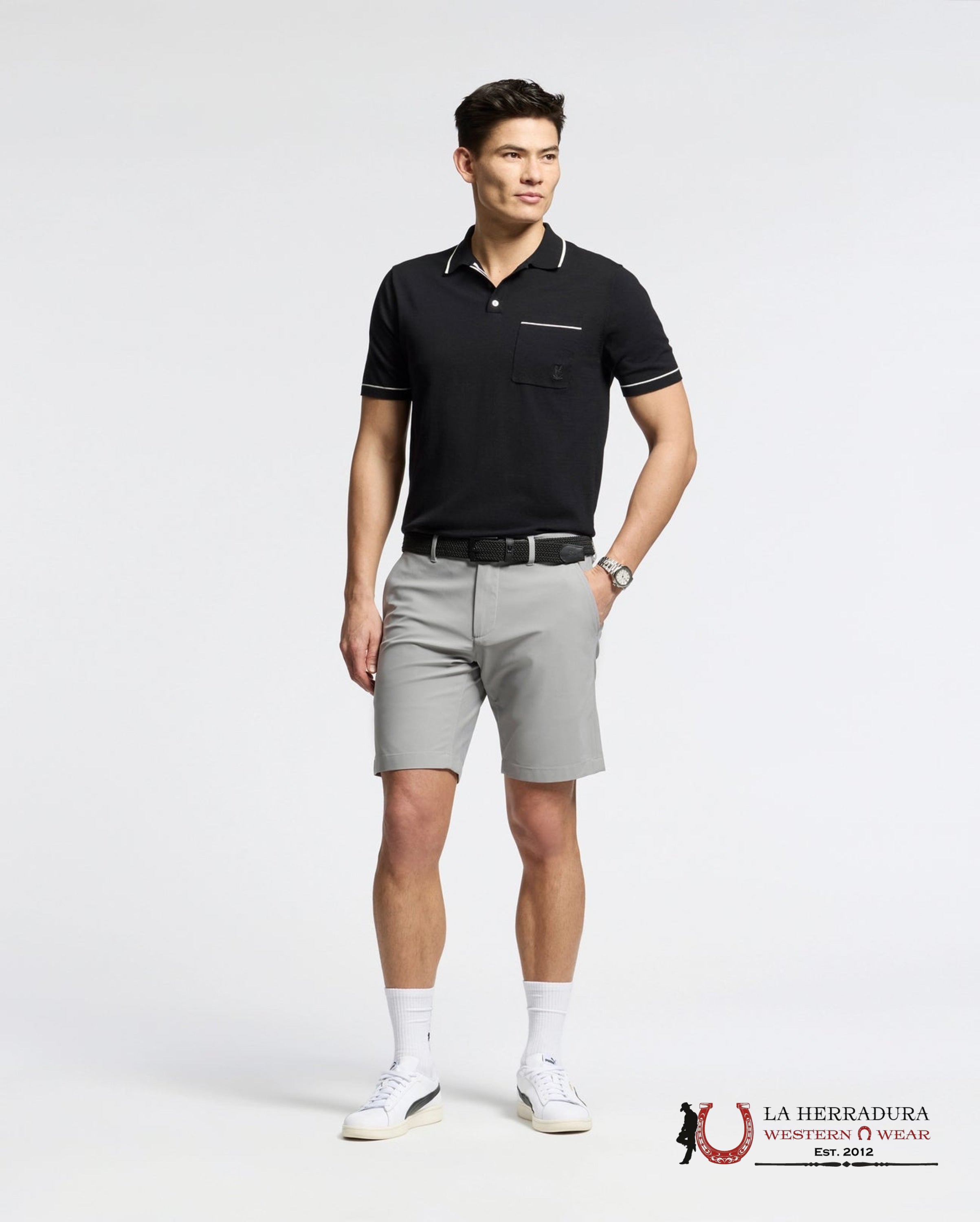 PSYCHO BUNNY 10K STEP SHORT STONE SP25-B6R969F200 ROPA HOMBRES