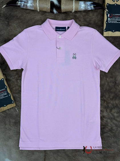 POLO CLÁSICO DE PIQUÉ PSCHO BUNNY PARA HOMBRE ROMANCE ROSE MANGA CORTA B6K001F200