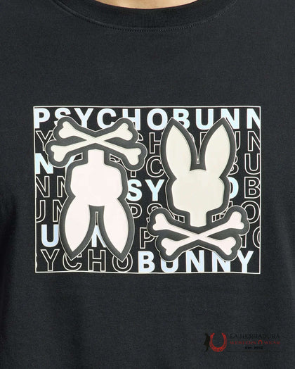 CAMISETA GRÁFICA GOLD COAST PARA HOMBRE DE PSYCHO BUNNY CAMISA NEGRA B6U631F200