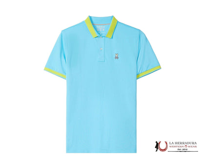 PSYCHO BUNNY MEN GRAHAM MESH SPORT POLO