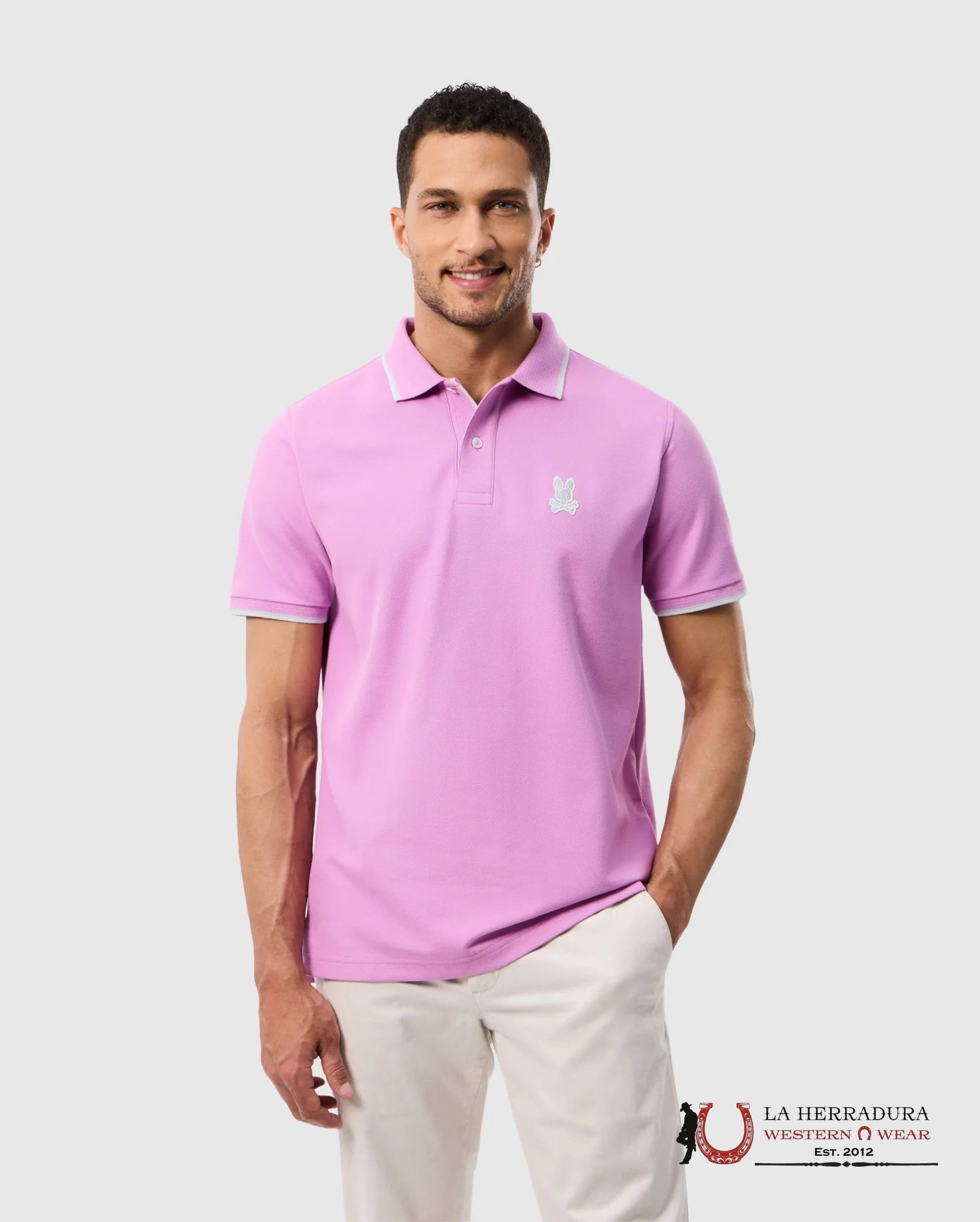 PSYCHO BUNNY HOUSTON PIQUE POLO ROPA HOMBRES