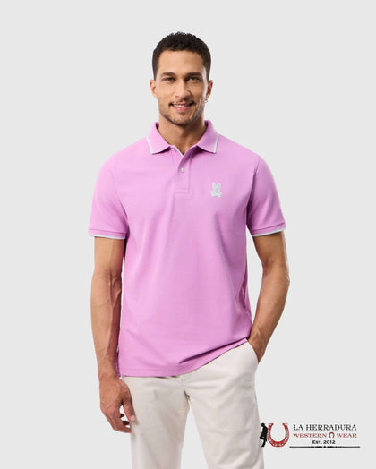 PSYCHO BUNNY MEN HOUSTON PIQUE POLO