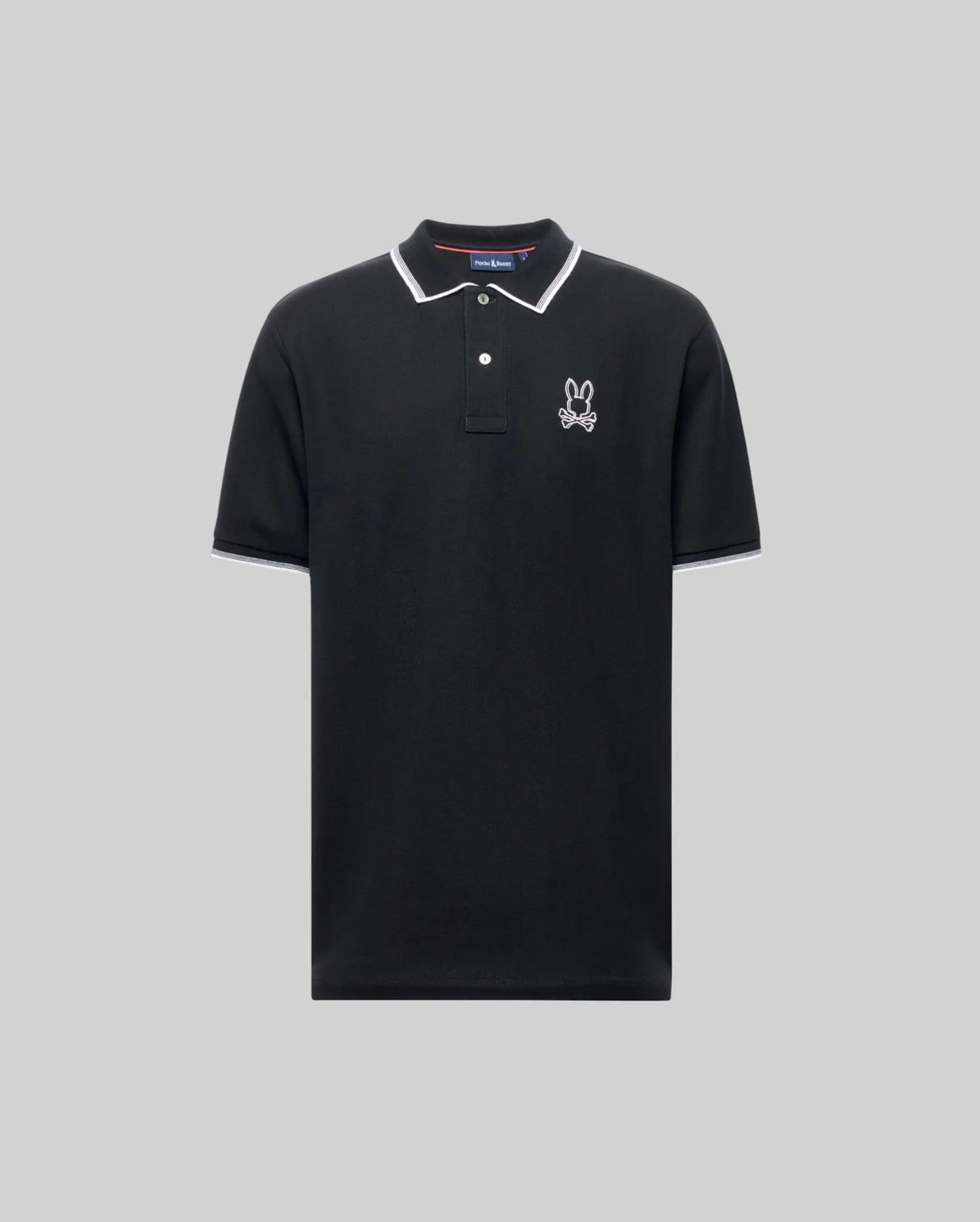 PSYCHO BUNNY JUDE PIQUE POLO Black ROPA HOMBRES