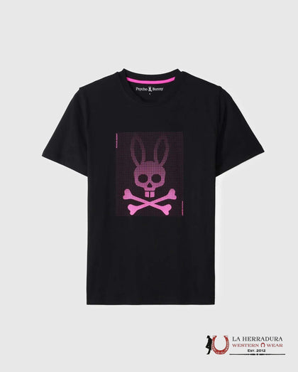 CAMISETA GRÁFICA DEPORTIVA MAXWELL PARA HOMBRE PSYCHO BUNNY NEGRO - B6U708D200