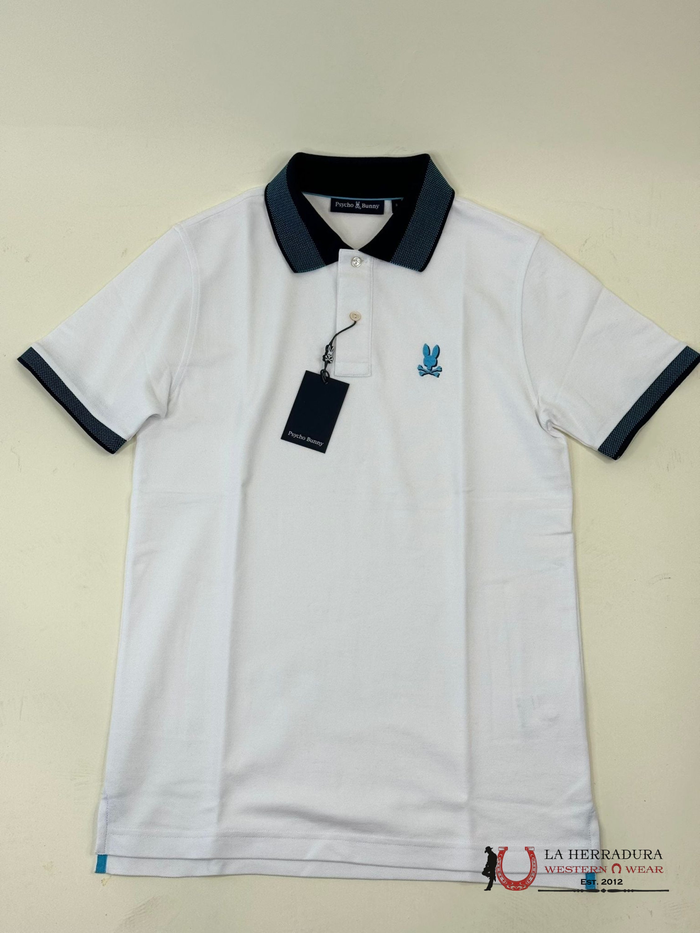 Psycho Bunny Montebello White Polo Ropa Hombres