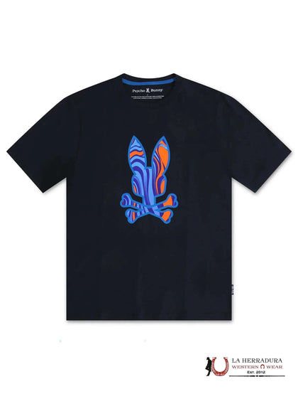PSYCHO BUNNY NEVADA GRAPHIC TEE BLACK
