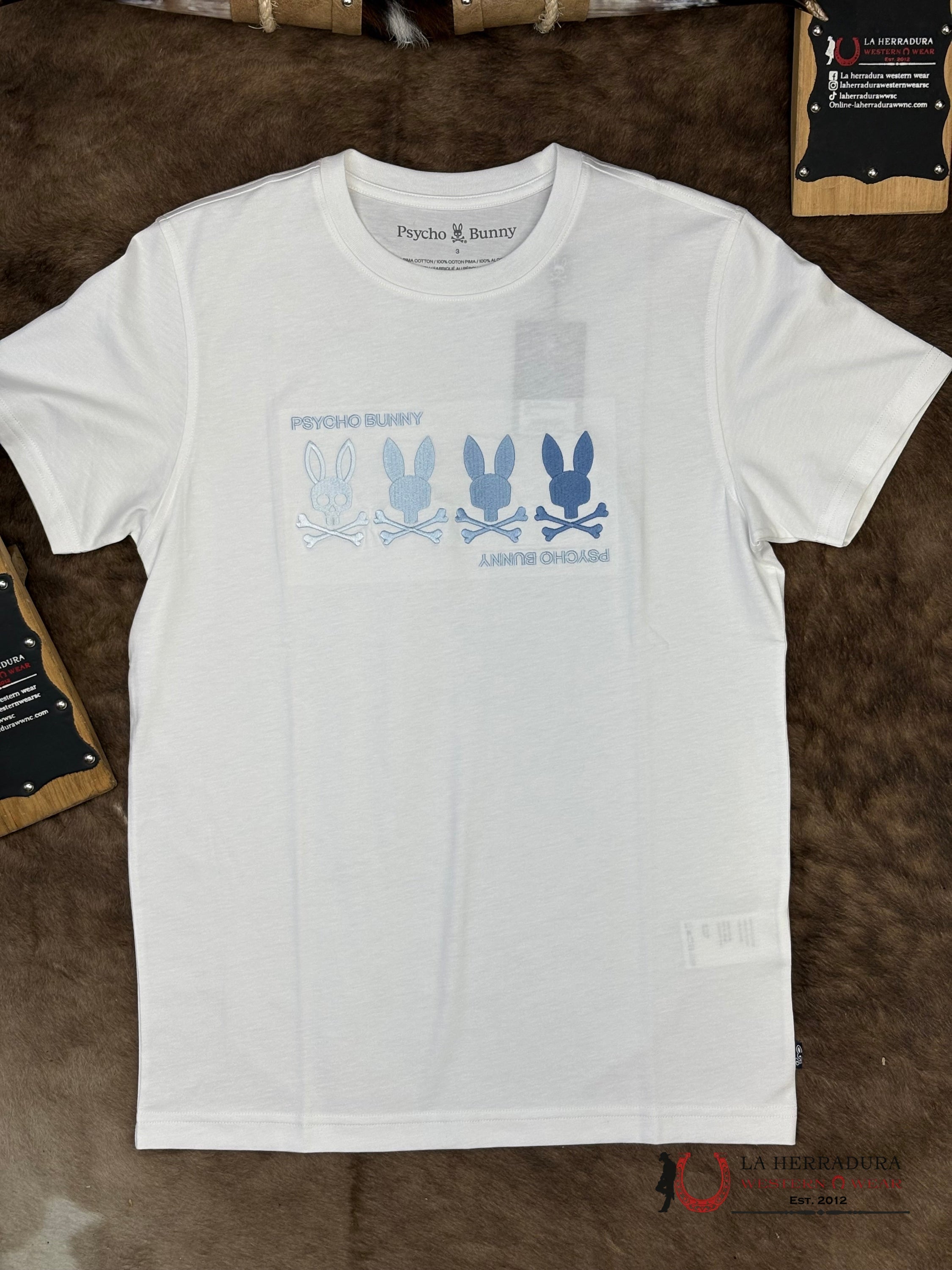 PSYCHO BUNNY Oceania Emb. Graphic Tee Short Sleeve ROPA HOMBRES