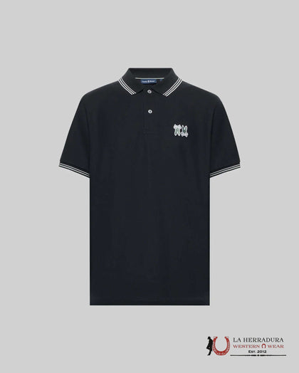 PSYCHO BUNNY HOMBRE POLO PB ARCHIVE NEON BUNNY NEGRO MT0100018