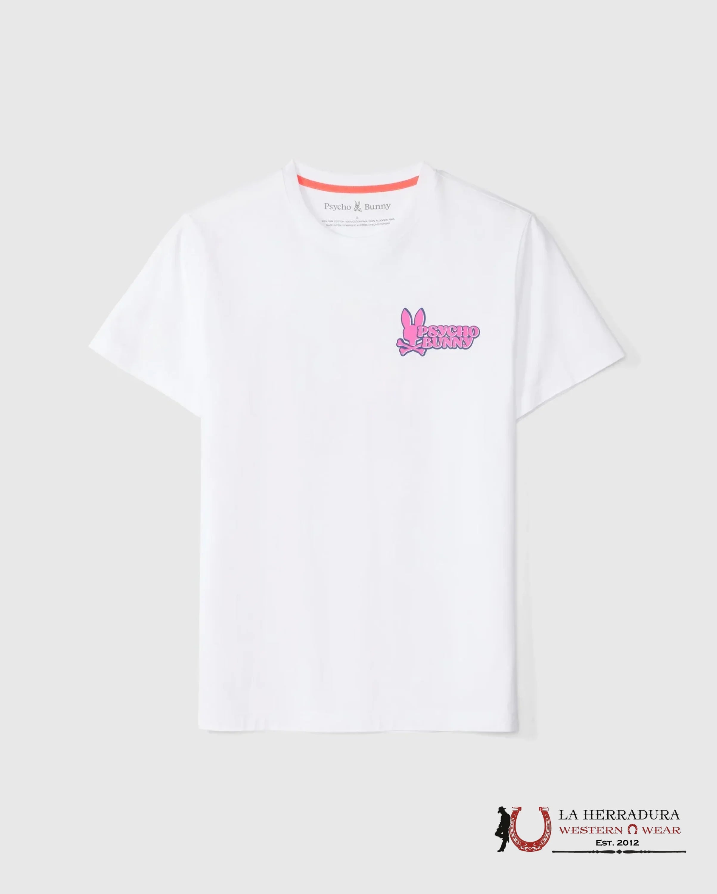 PSYCHO BUNNY REDLAND GRAPHIC TEE WHITE ROPA HOMBRES