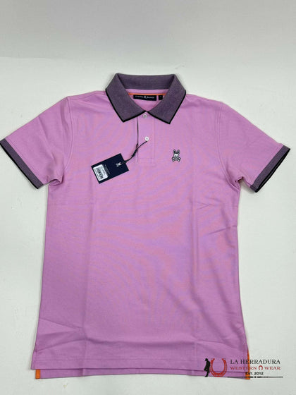 PSYCHO BUNNY SOUTHPORT PASTEL LAVENDER POLO