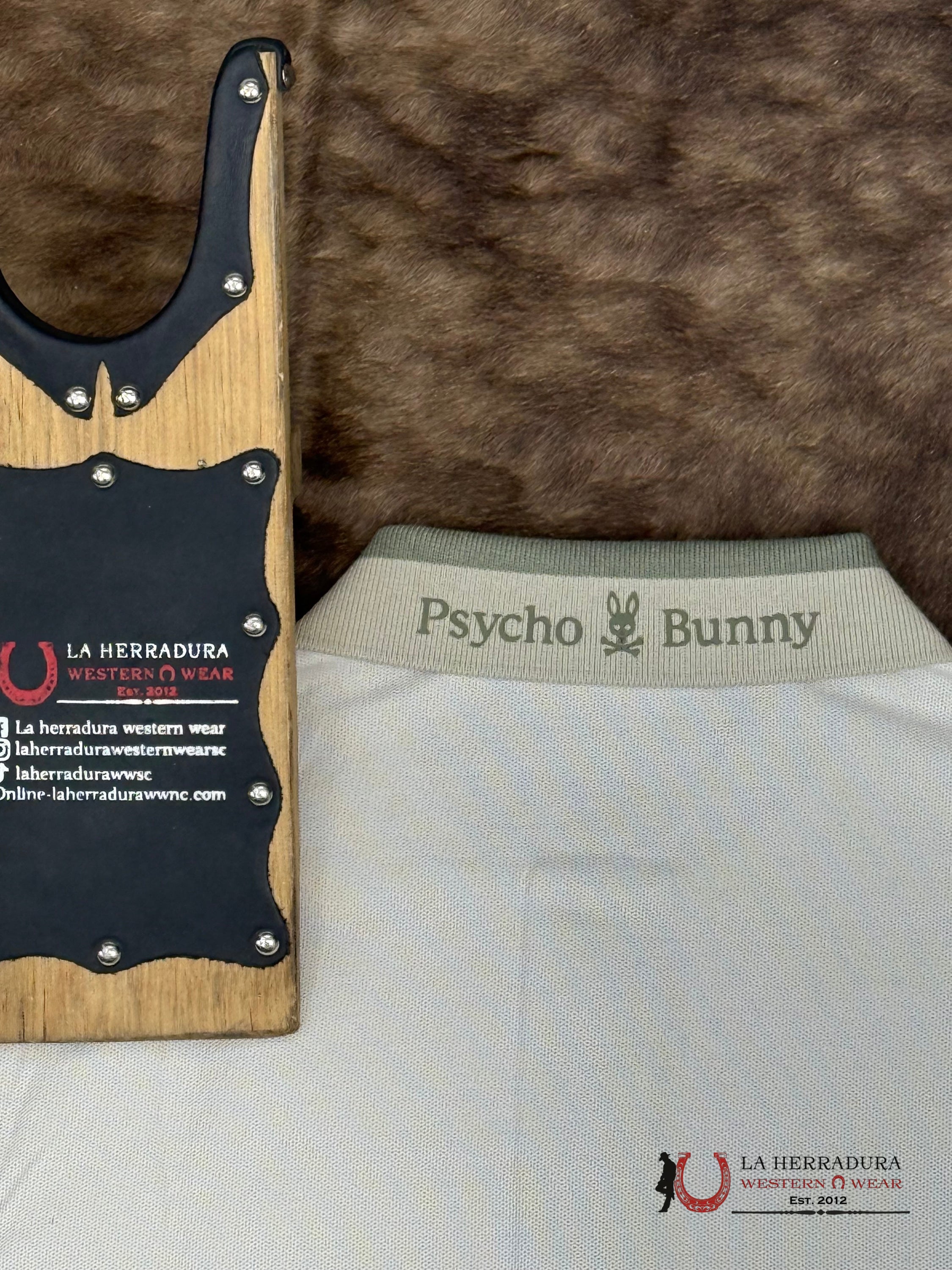 PSYCHO BUNNY TATCHER PIQUE POLI 104 NATURAL LINEN ROPA HOMBRES