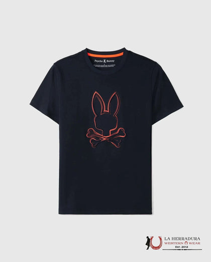 CAMISETA GRÁFICA VINCENT DE HOMBRE PSYCHO BUNNY AZUL MARINO B6U713D200
