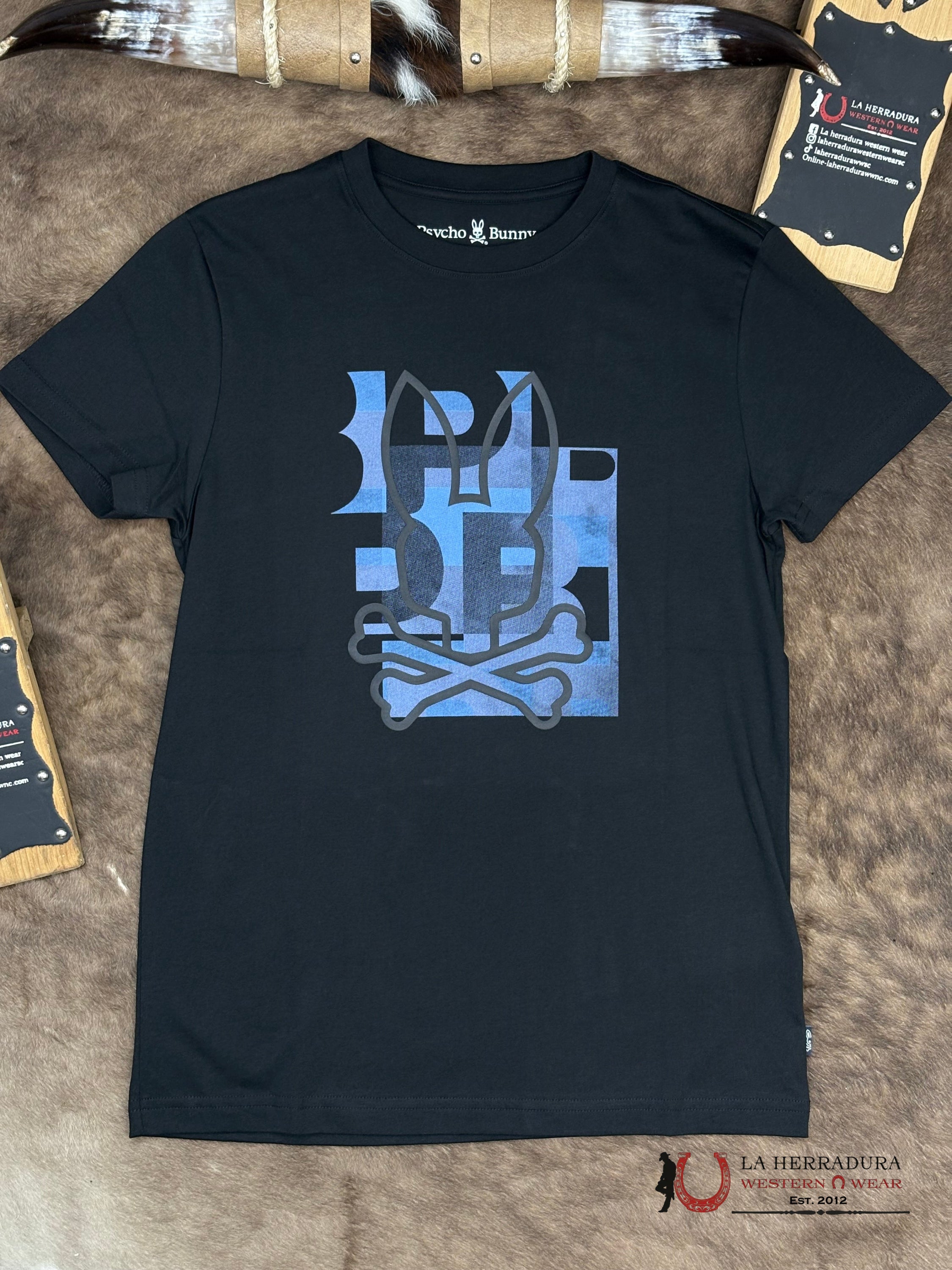 (Copy) PSYCHO BUNNY Zealand Graphic Tee Short Sleeve ROPA HOMBRES