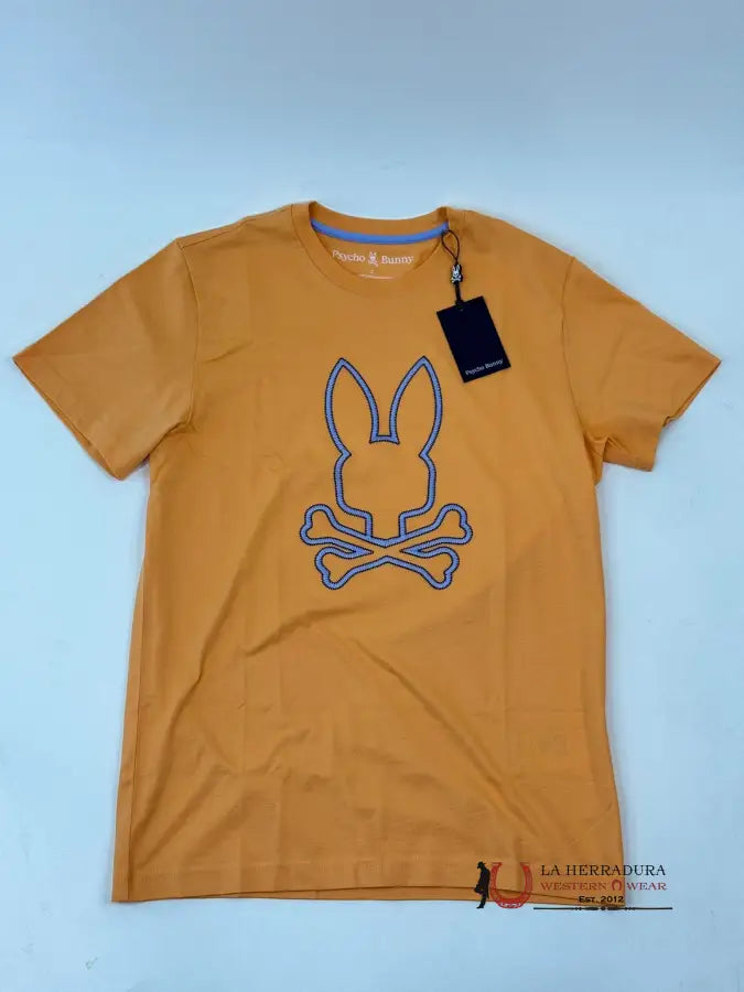 Psyco Bunny Floyd Mock Orange Graphic Tee Ropa Hombres