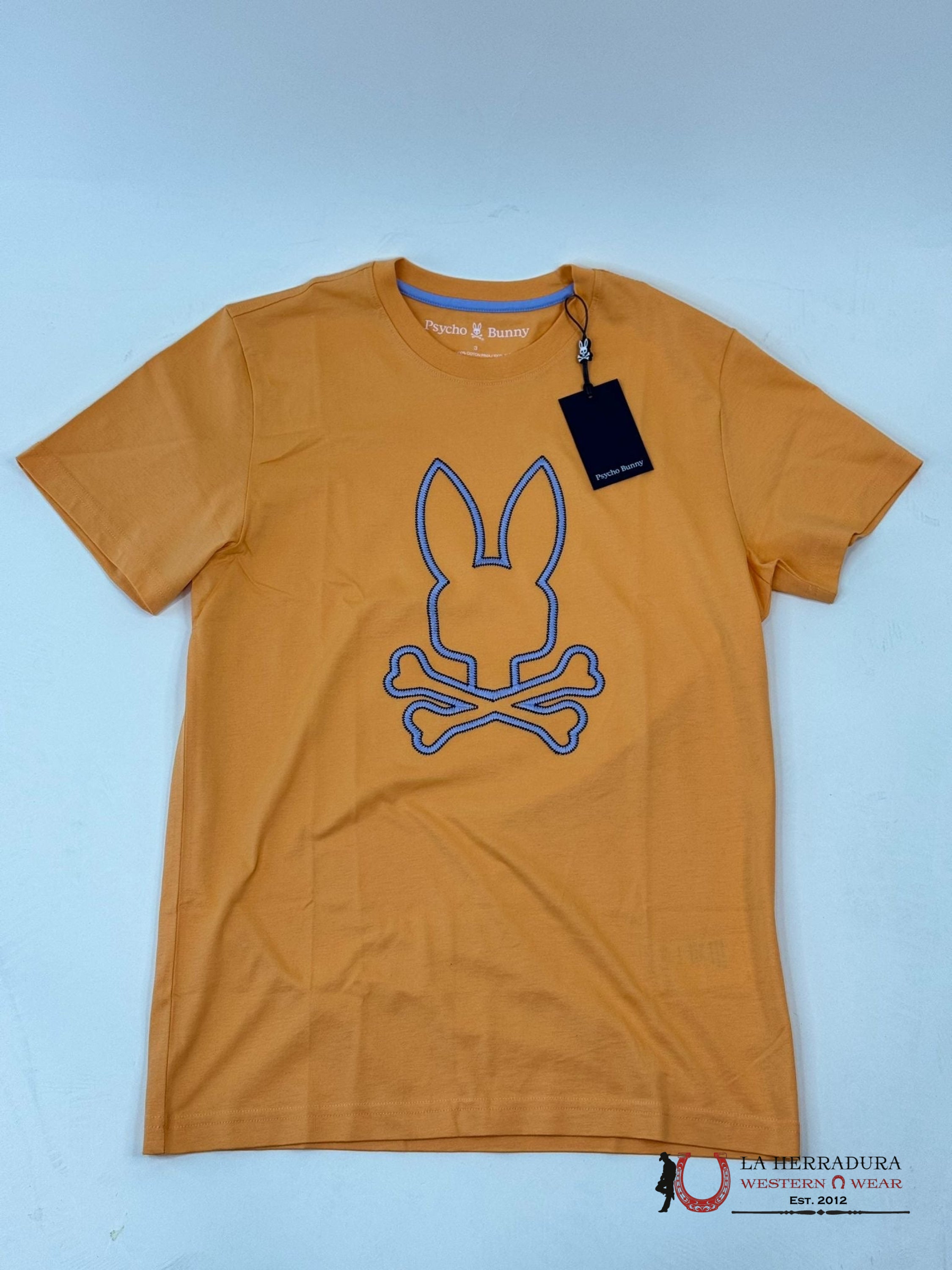 Psyco Bunny Floyd Mock Orange Graphic Tee Ropa Hombres