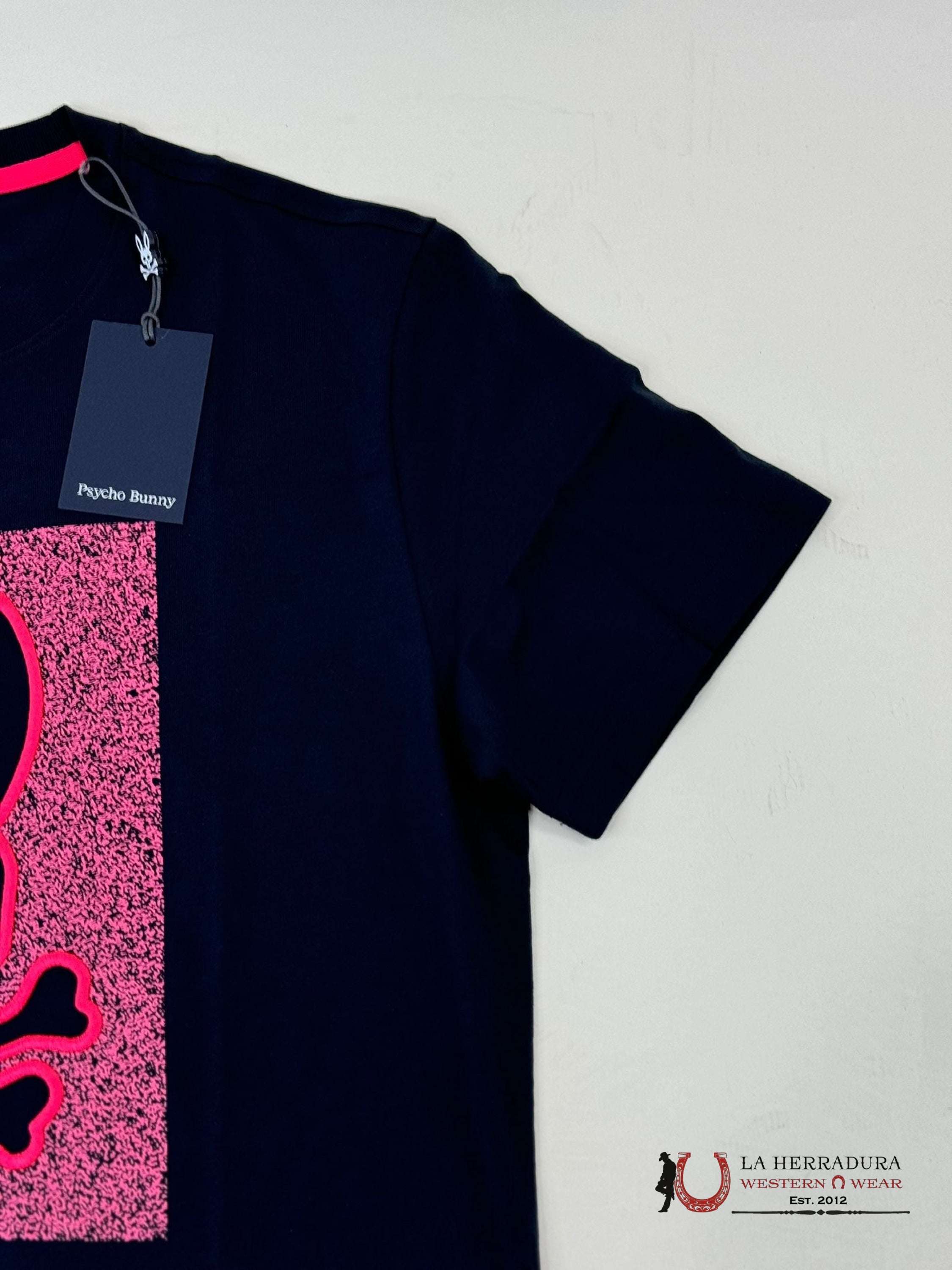Psyco Bunny Livingston Navy Graphic Tee Ropa Hombres