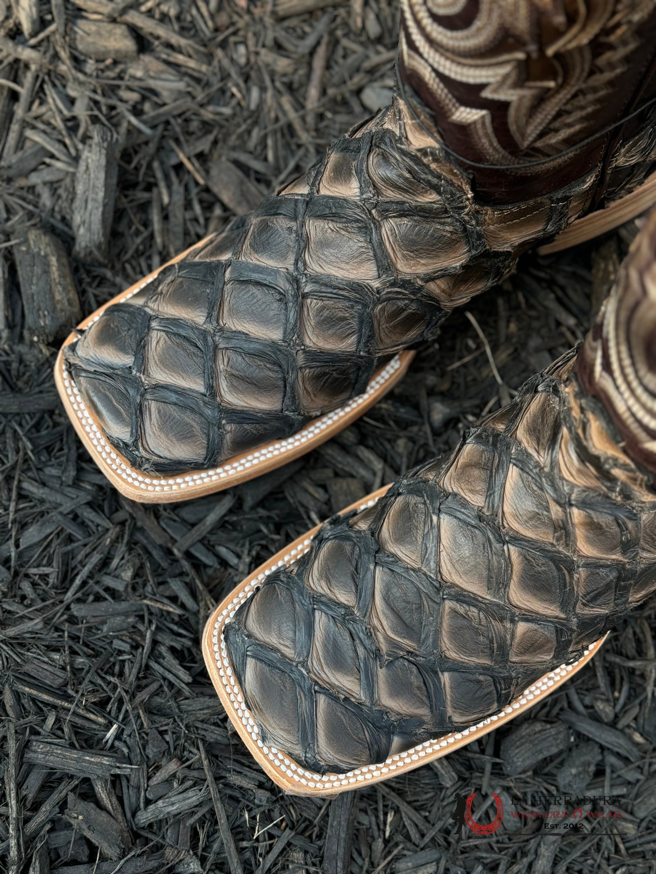 Ranchers Bigbass Caramel Black Rise Wild Mezcal Boot Botas Hombres