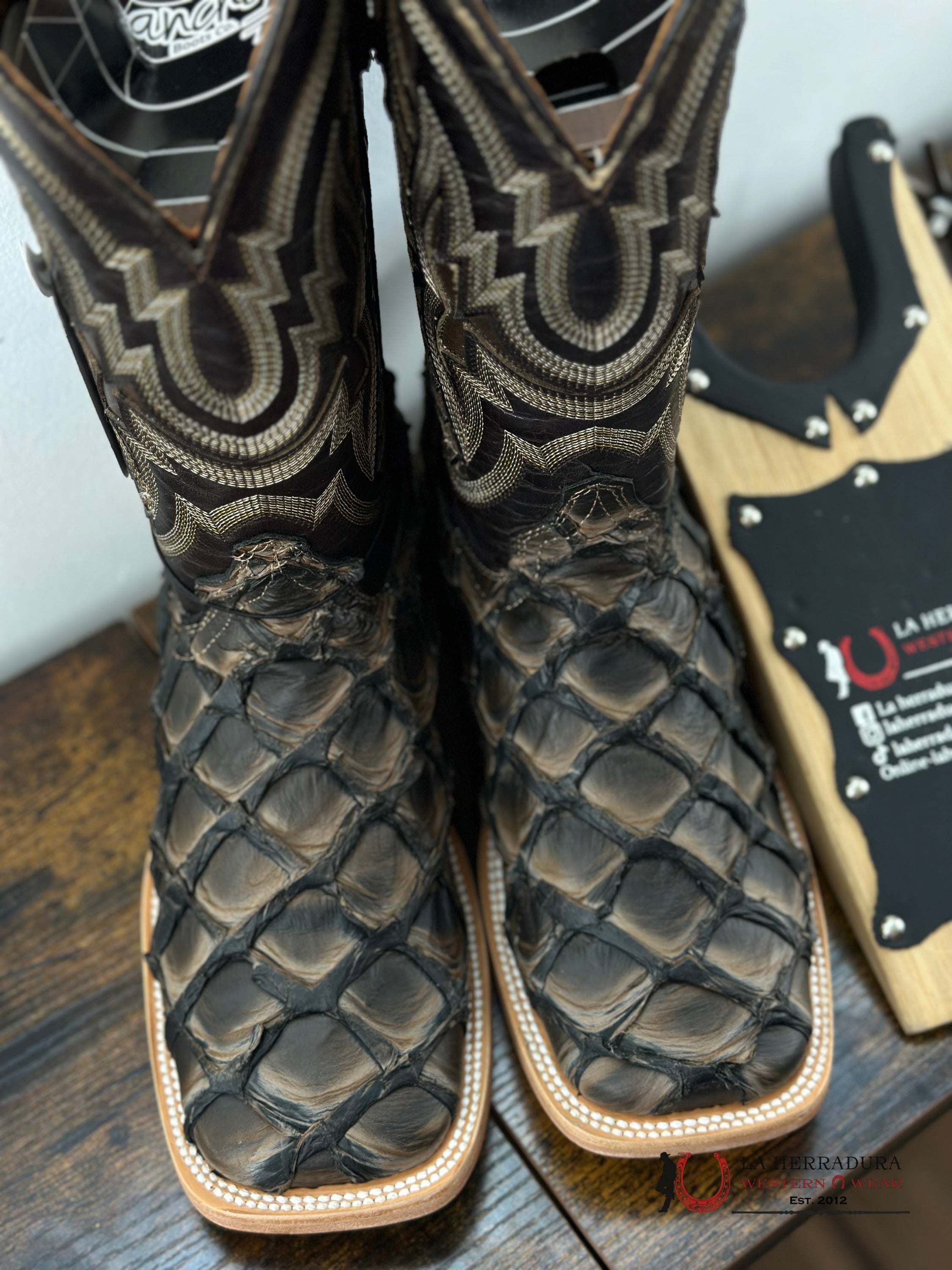 Ranchers Bigbass Caramel Black Rise Wild Mezcal Boot Botas Hombres