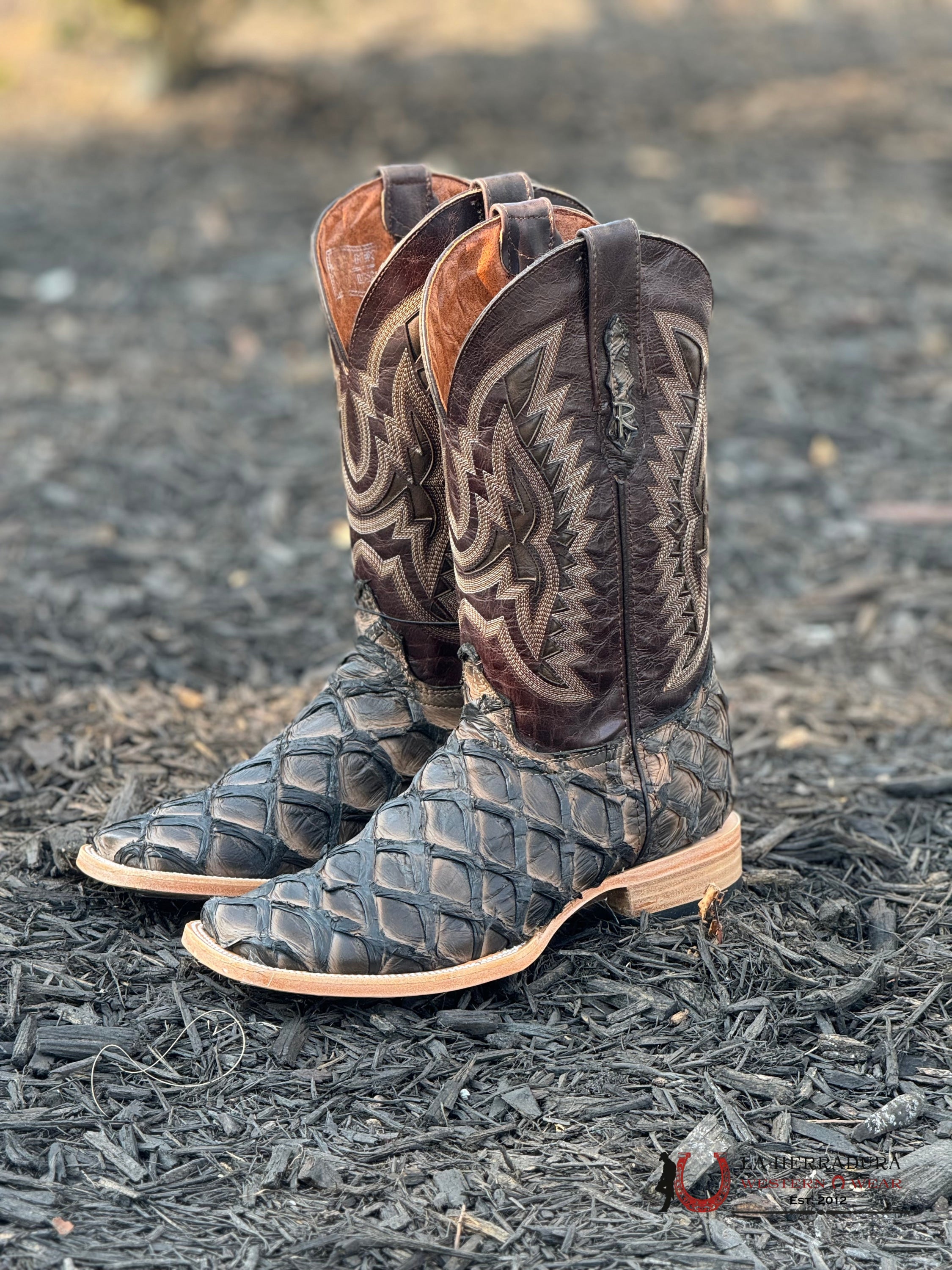 Ranchers Bigbass Caramel Black Rise Wild Mezcal Boot Botas Hombres