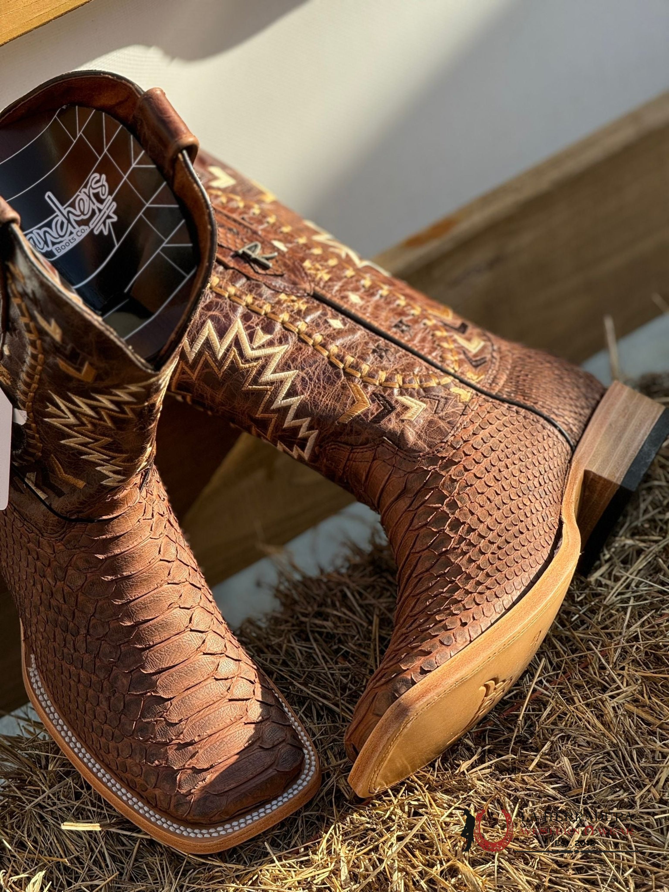 RANCHERS PYTHON BROWN CAPPUCCINO COBRE CHEROKEE BOOT