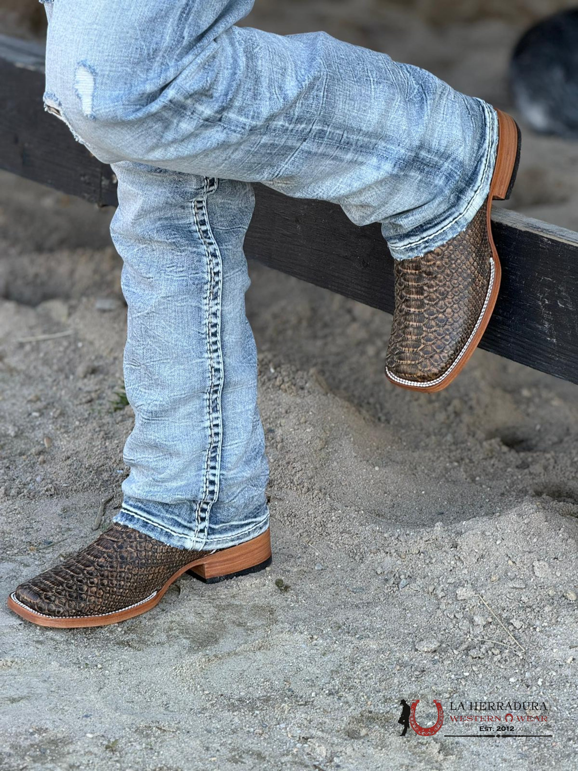 Ranchers Python Umber Campeche Botas Hombres