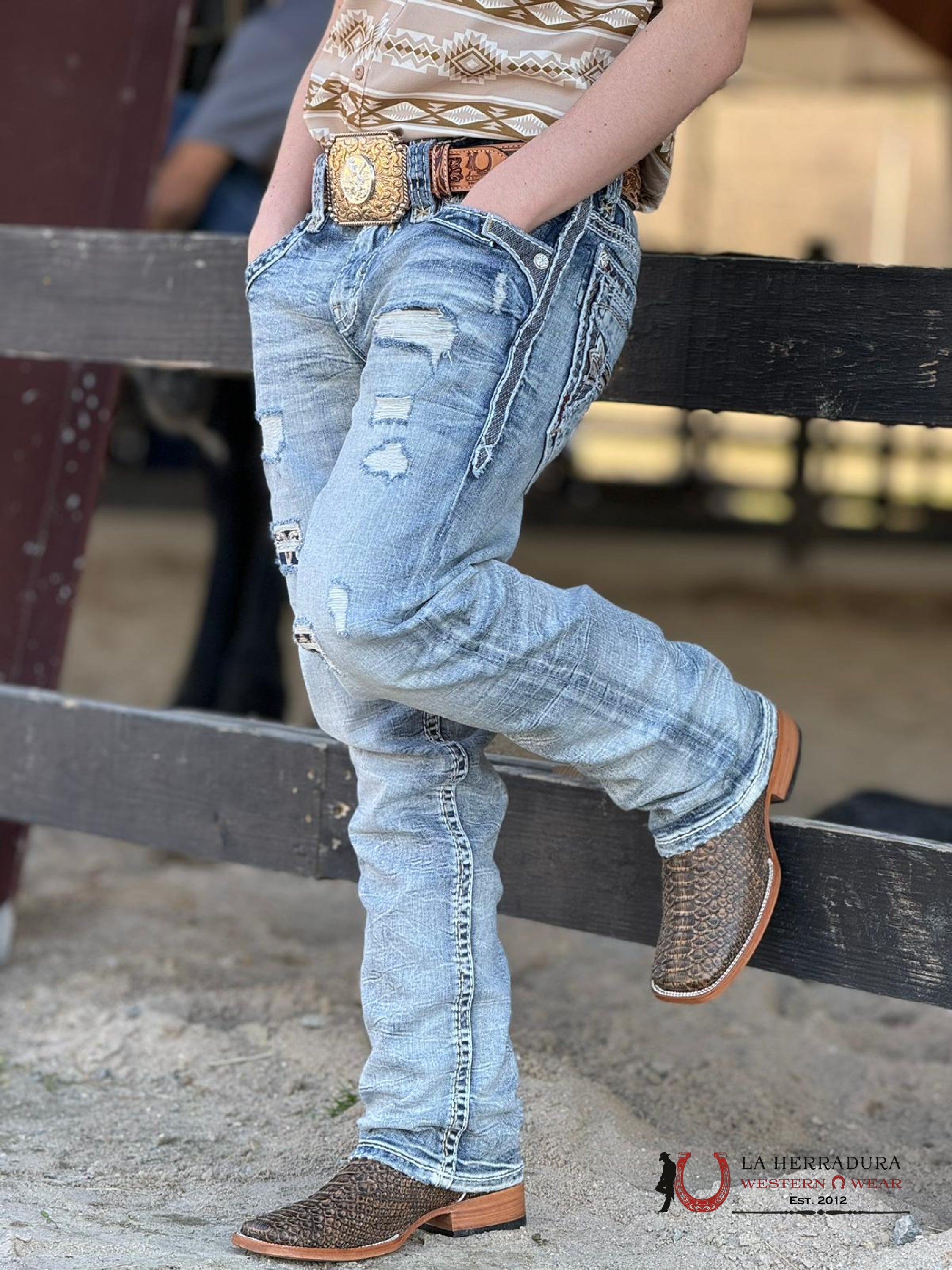 Ranchers Python Umber Campeche Botas Hombres