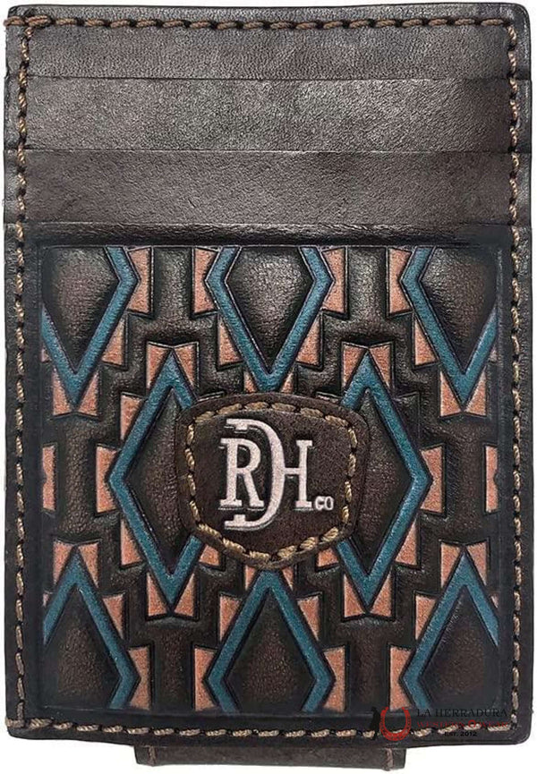 Estuche para tarjetas RDH marrón, rosa y azul con detalles-23111875M14