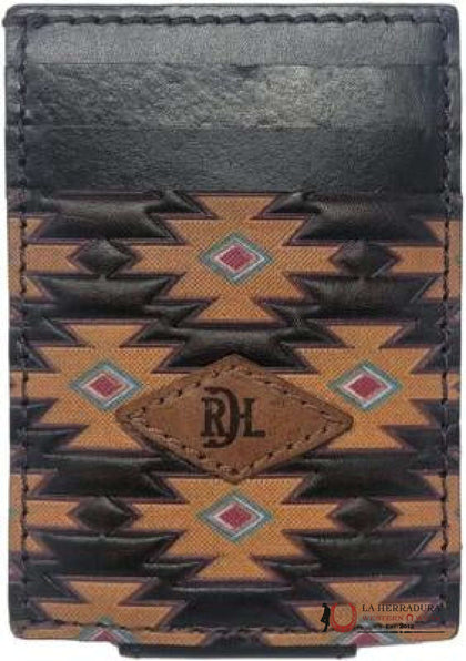 RDH BILLETERA AZTECA AMARILLA PARA HOMBRE CON CLIP MAGNÉTICO - 23111875M5