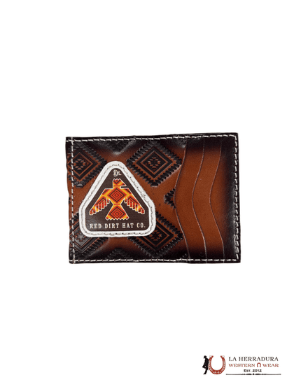 RDH MENS BROWN LEATHER BIFOLD CARD CASE W/MAGNETIC CLIP- 23111880M8
