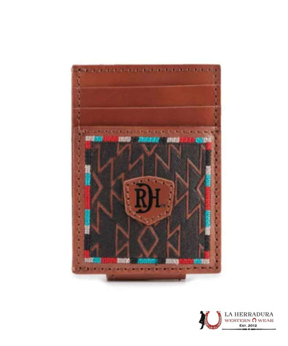RDH TARJETERO DE CUERO MARRÓN PARA HOMBRE CON CLIP MAGNÉTICO - 23111875M11