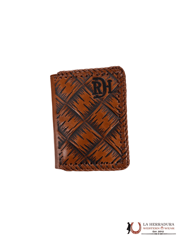 Cartera Trifold de Piel Marrón para Hombre RDH - 23225897W7
