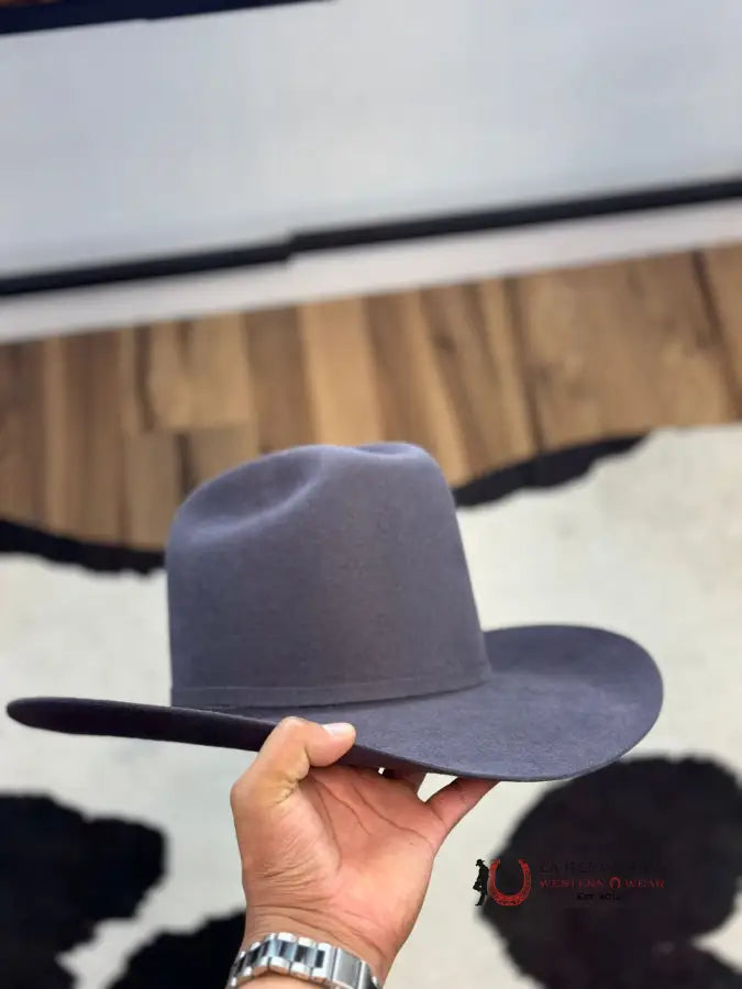 Rdr 10X Charcoal El Patron Tall Crown Felt Hat Tejana