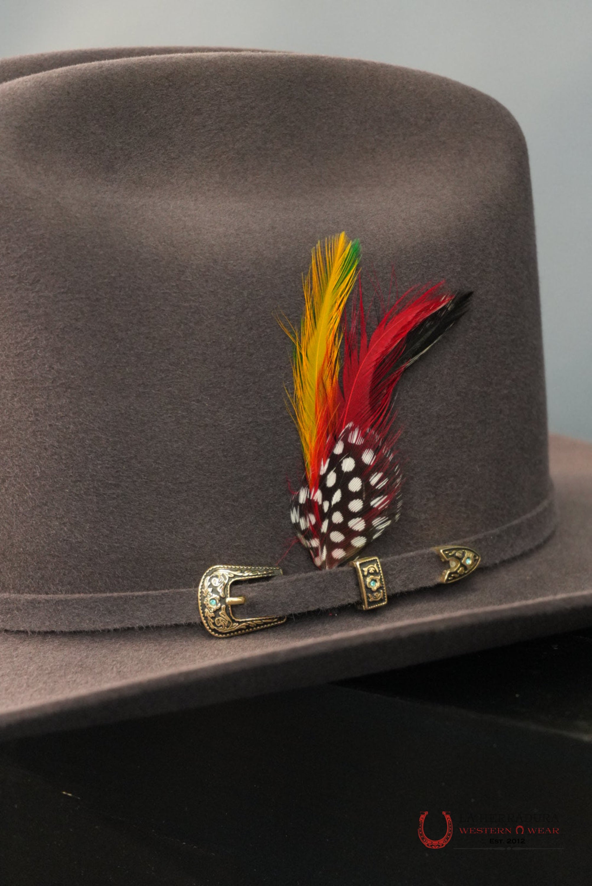 RDR 10X CHARCOAL EL PATRON TALL CROWN FELT HAT TEJANA