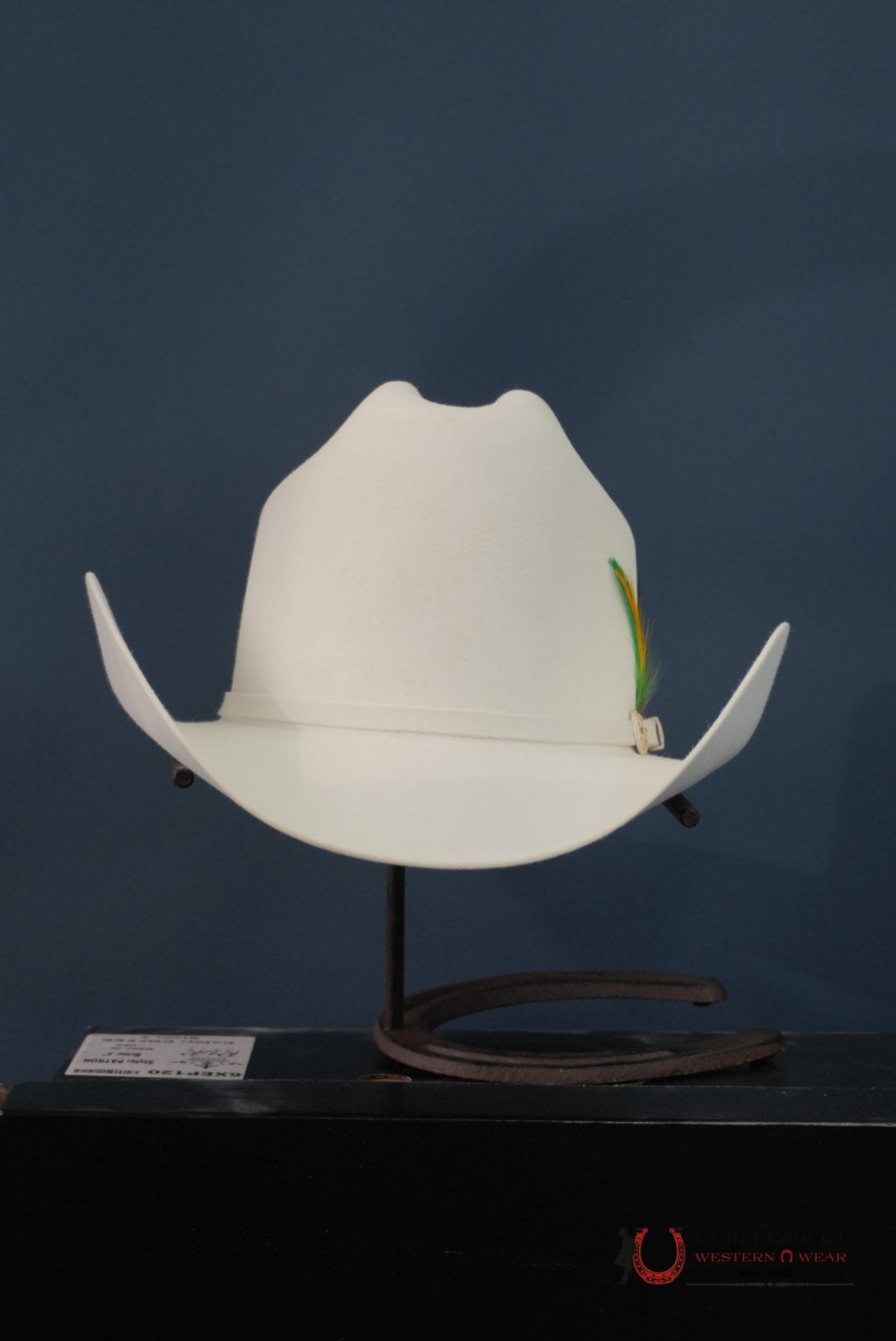 RDR 10X PATRON COWBOY HAT WHITE TALL CROWN TEJANA