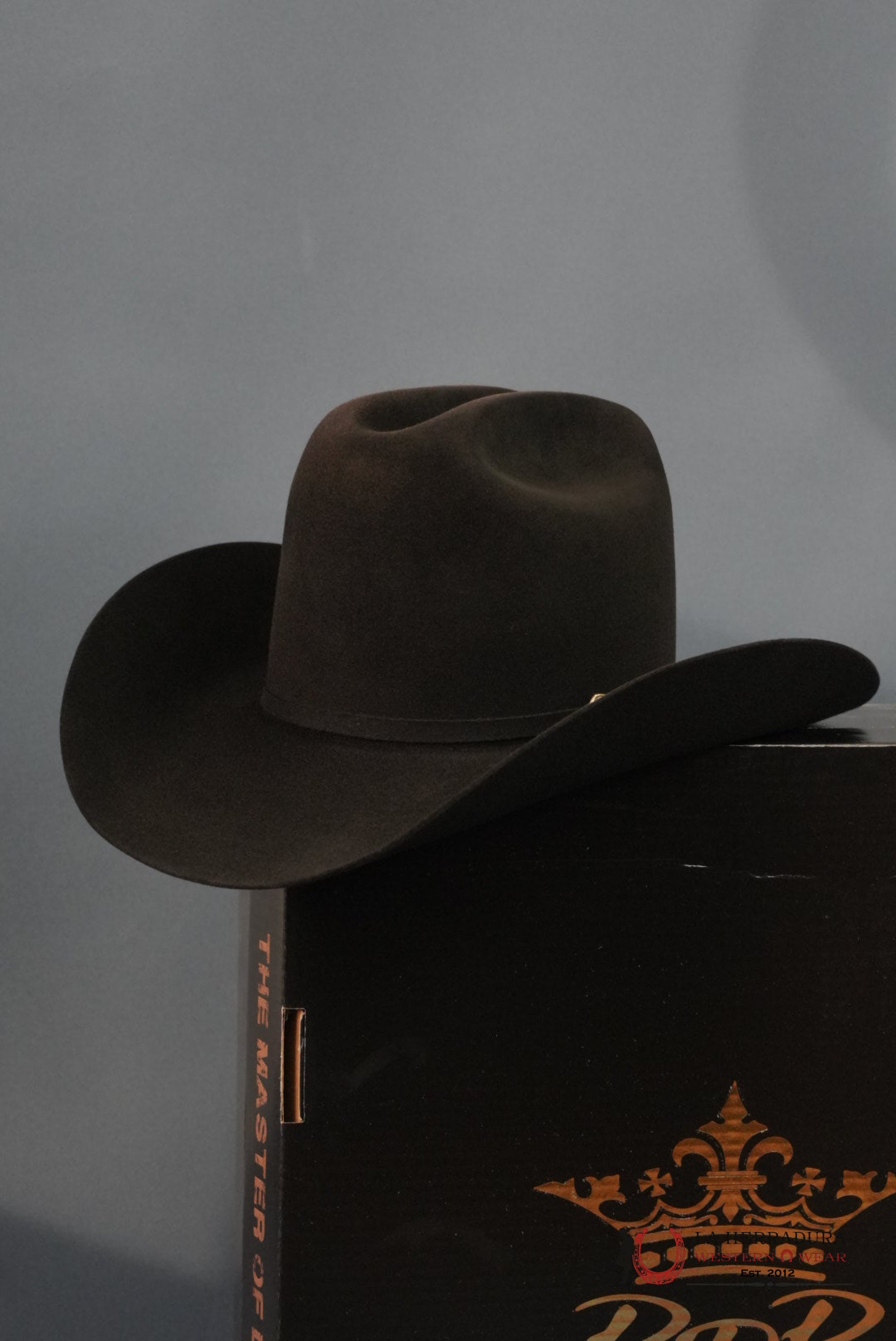 RDR 30X PATRON COPA ALTA COWBOY HAT NEGRO TEJANA