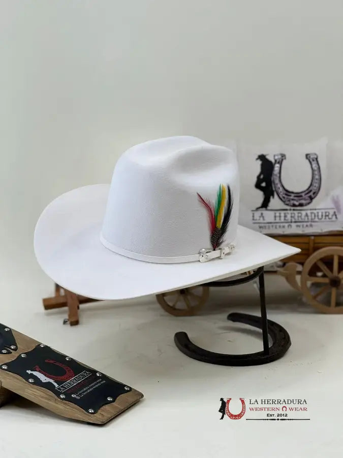 Rdr Copa Alta 6X El Patrón Blanco Cowboy Hat Tejana