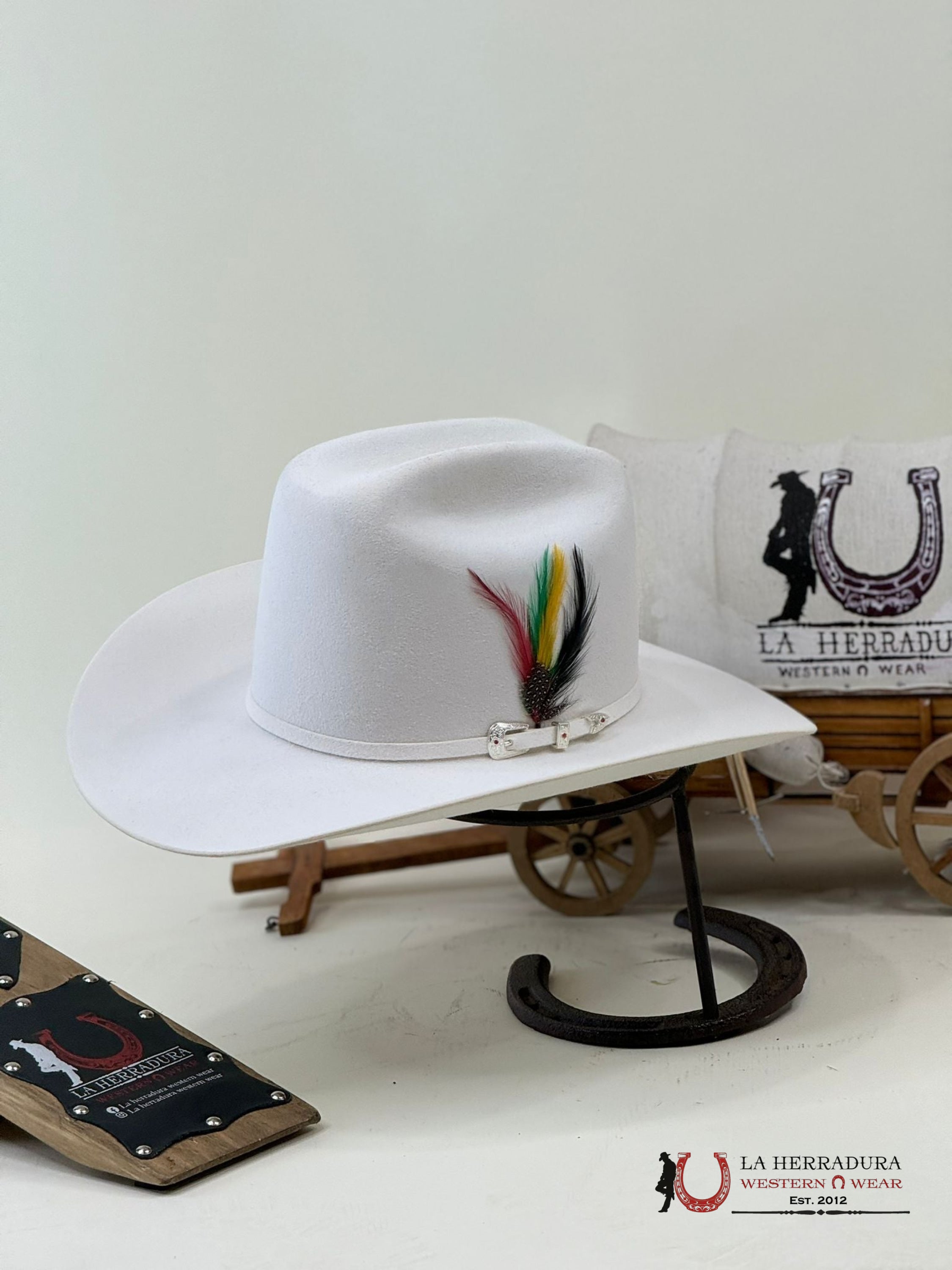 Rdr Copa Alta 6X El Patrón Blanco Cowboy Hat Tejana