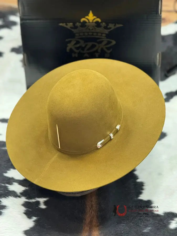 Rdr Copa Alta 6X El Patrón Cowboy Hat Open Crown Olive Tejana