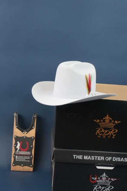 RDR COPA ALTA NEGRO 6X EL PATRÓN COWBOY SOMBRERO