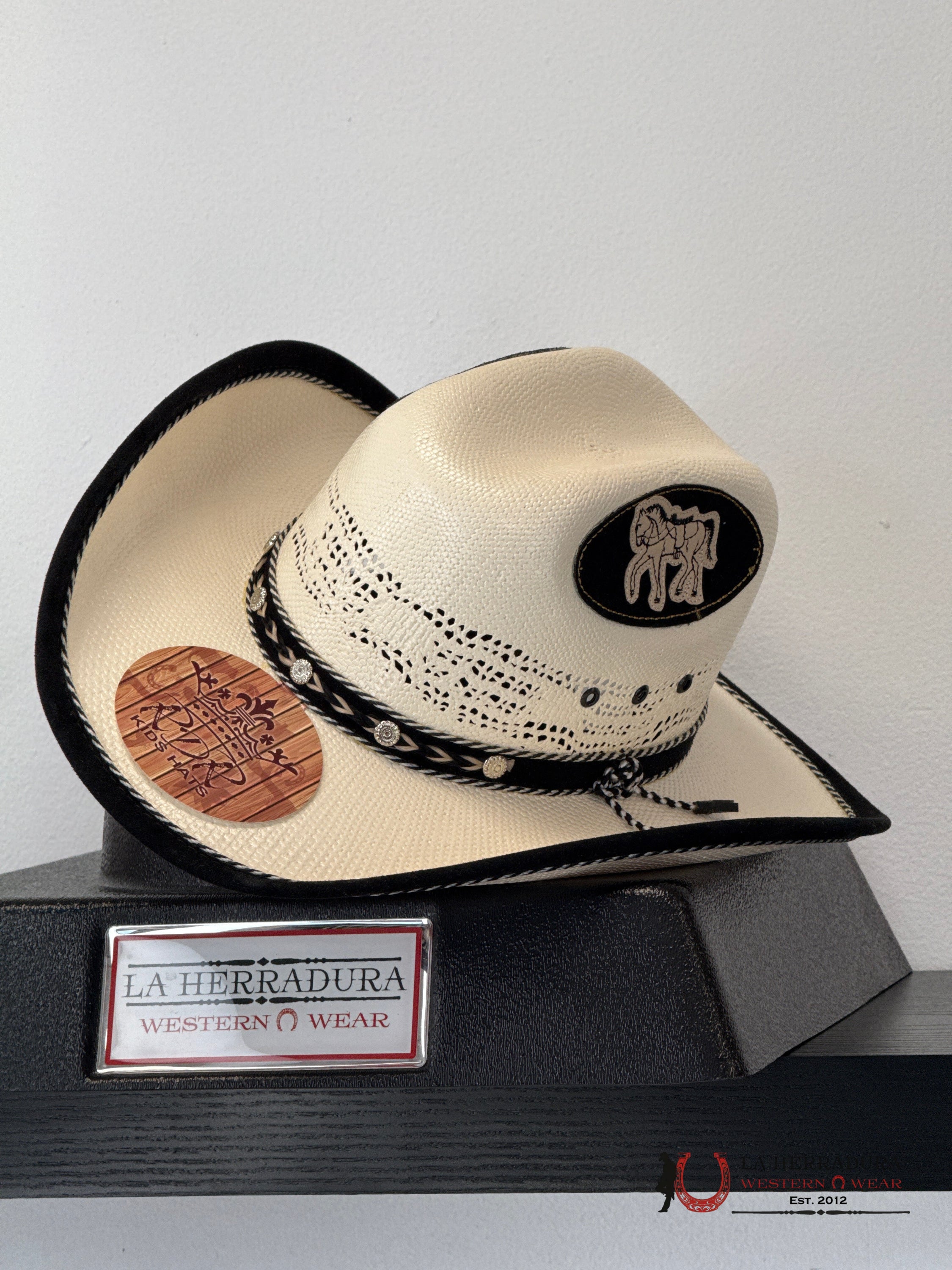 RDR KIDS HAT BLACK KUB162 STRAW HAT NIÑOS