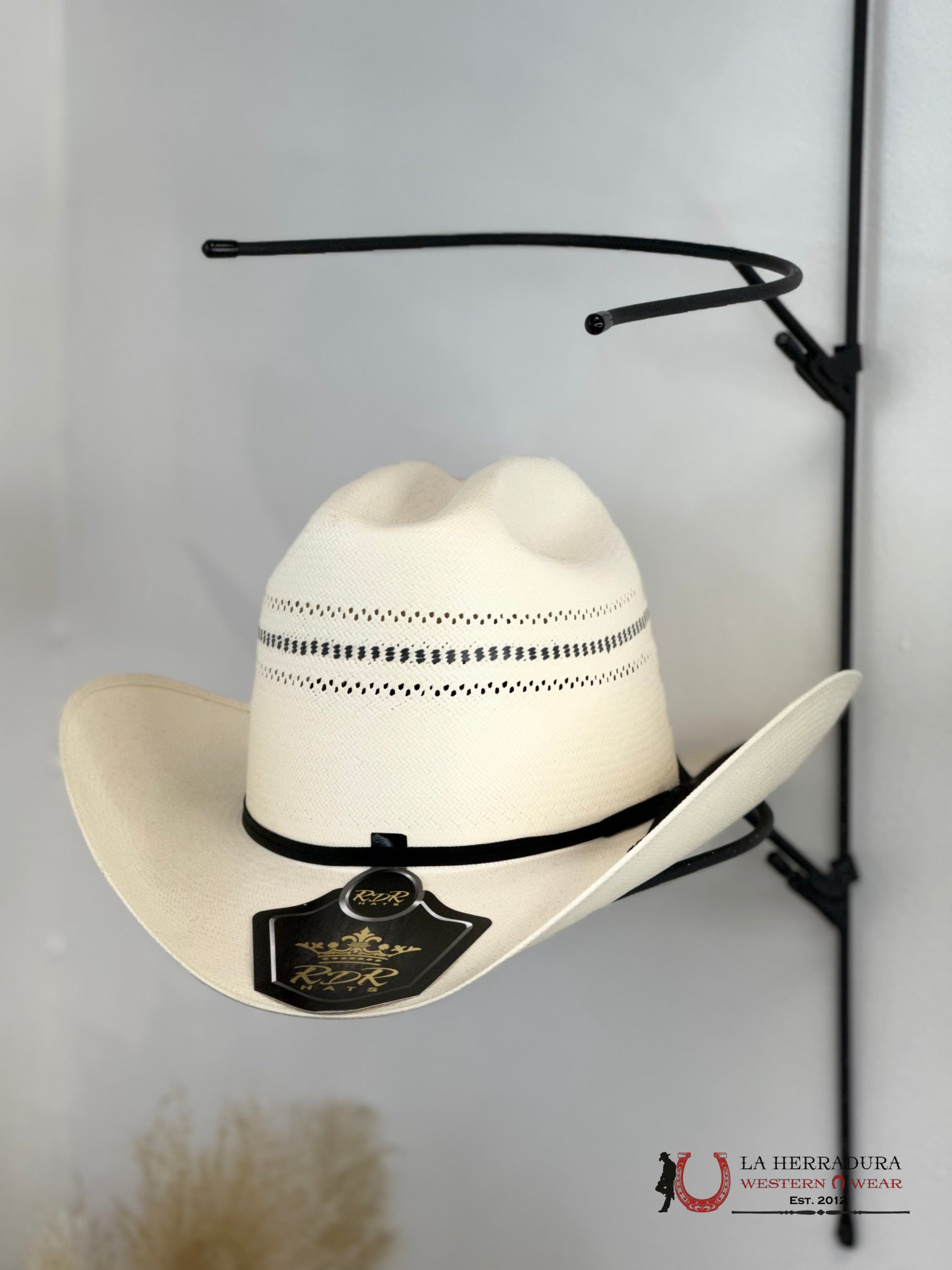 RDR STRAW HAT copa alta 30x white ala 3 3/4 TEJANA